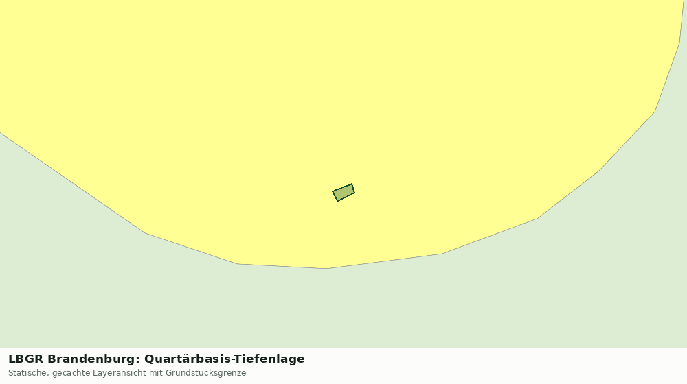 Statische Kartenansicht: LBGR Brandenburg: Quartärbasis-Tiefenlage