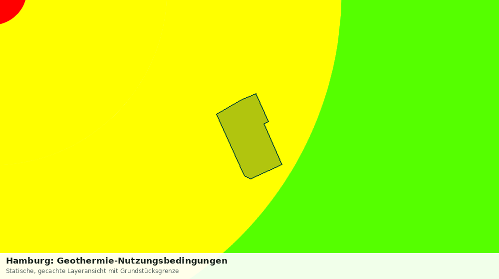 Statische Kartenansicht: Hamburg: Geothermie-Nutzungsbedingungen