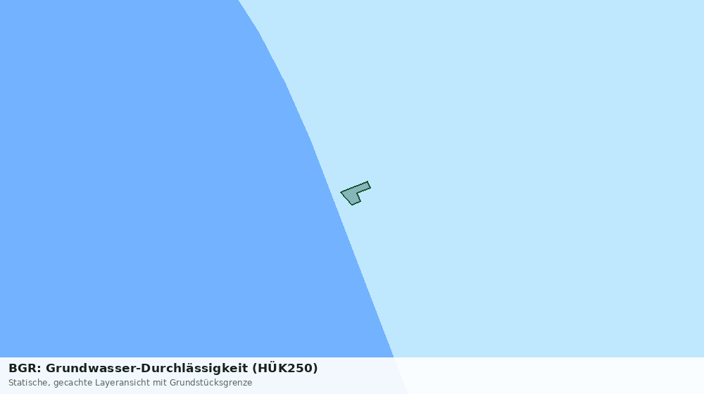 Statische Kartenansicht: BGR: Grundwasser-Durchlässigkeit (HÜK250)