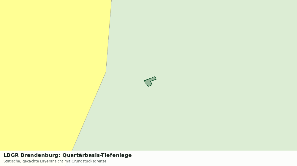 Statische Kartenansicht: LBGR Brandenburg: Quartärbasis-Tiefenlage