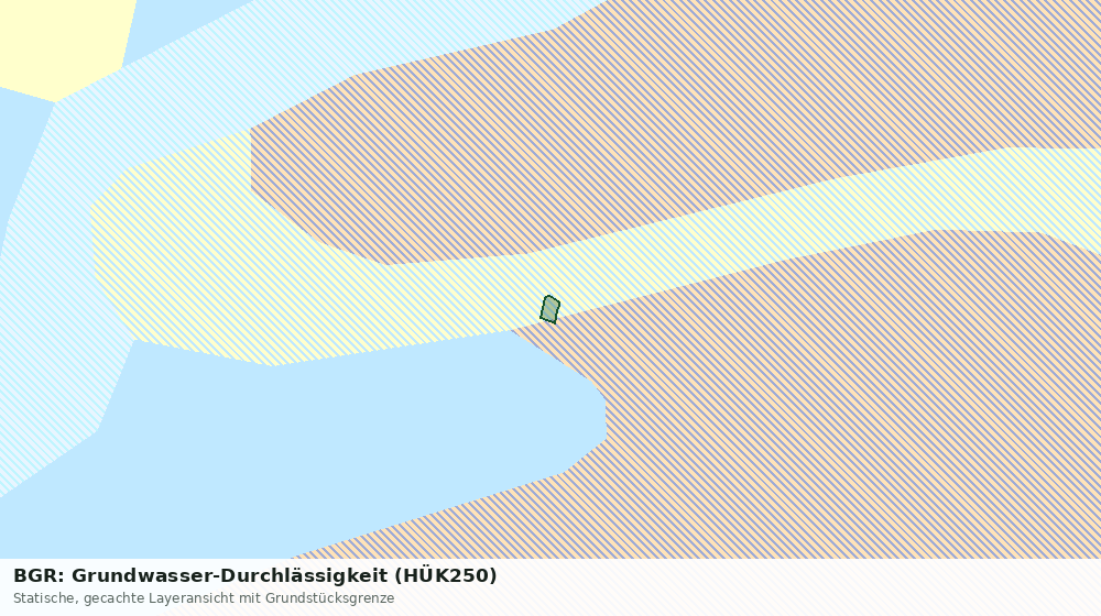 Statische Kartenansicht: BGR: Grundwasser-Durchlässigkeit (HÜK250)
