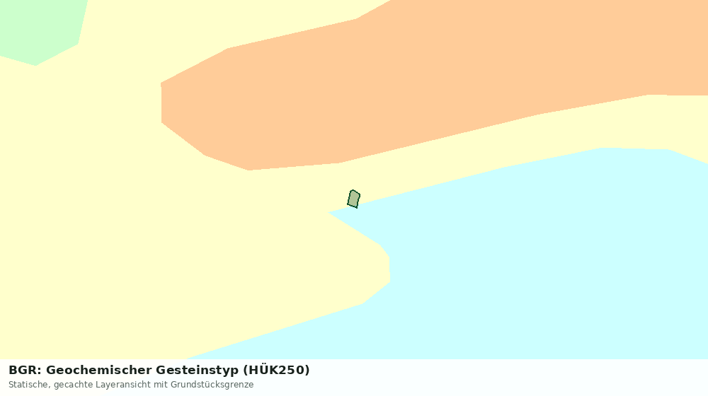 Statische Kartenansicht: BGR: Geochemischer Gesteinstyp (HÜK250)