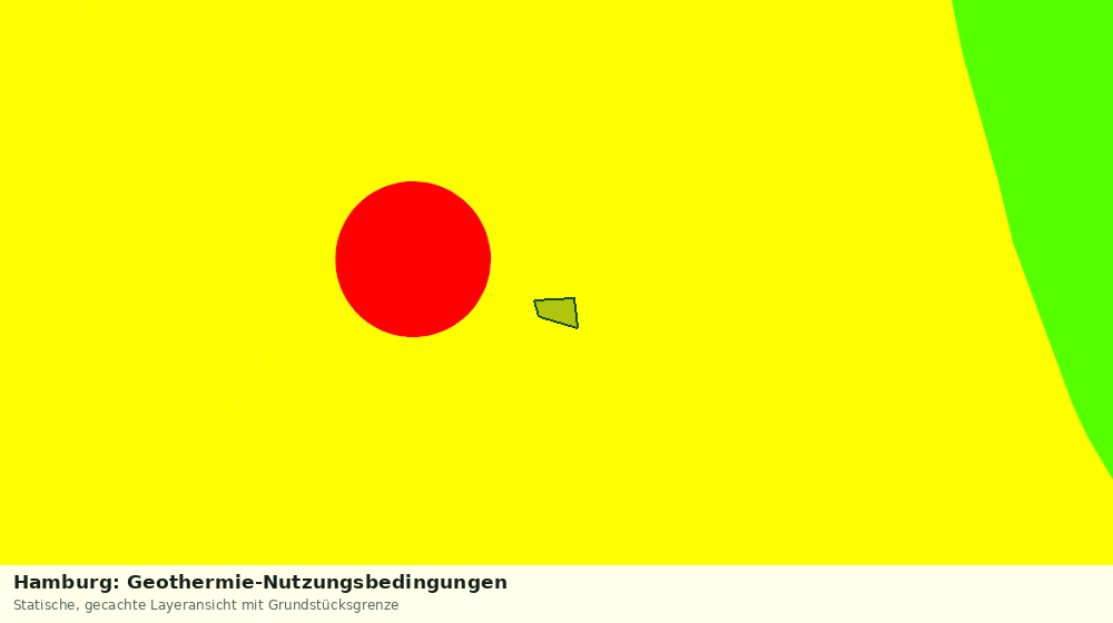 Statische Kartenansicht: Hamburg: Geothermie-Nutzungsbedingungen