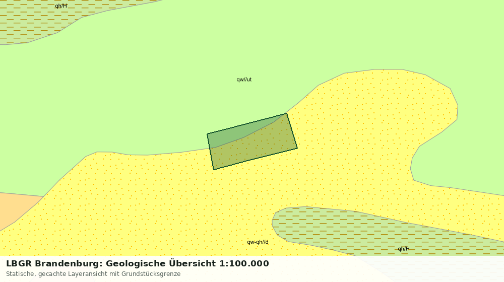 Statische Kartenansicht: LBGR Brandenburg: Geologische Übersicht 1:100.000