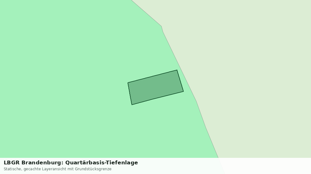 Statische Kartenansicht: LBGR Brandenburg: Quartärbasis-Tiefenlage