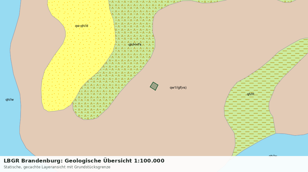 Statische Kartenansicht: LBGR Brandenburg: Geologische Übersicht 1:100.000
