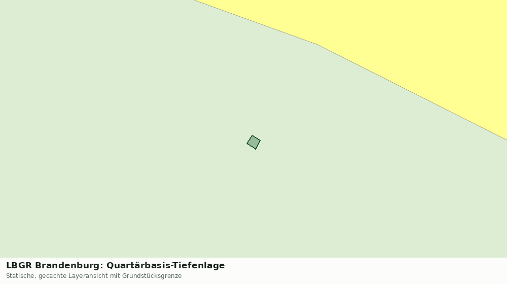 Statische Kartenansicht: LBGR Brandenburg: Quartärbasis-Tiefenlage