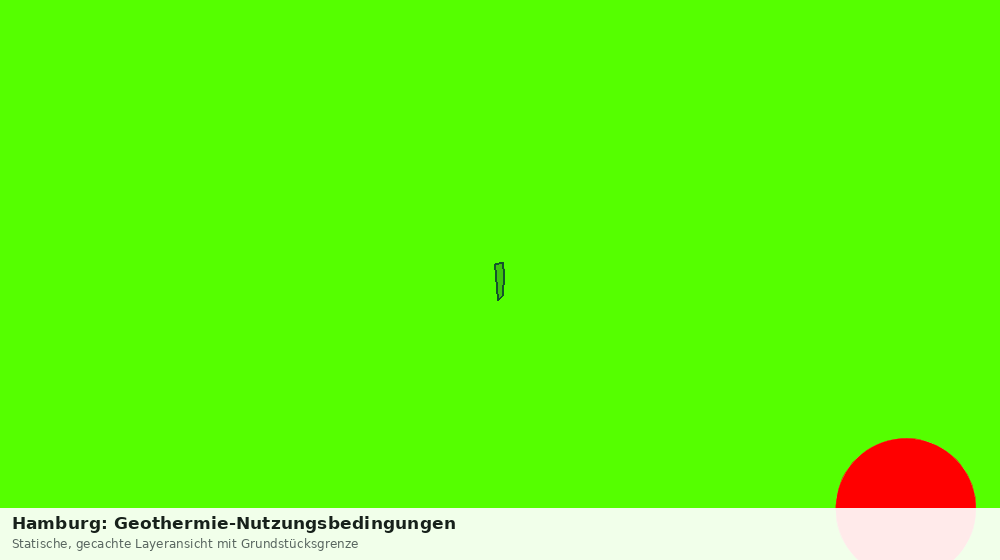 Statische Kartenansicht: Hamburg: Geothermie-Nutzungsbedingungen