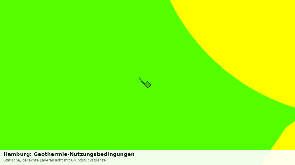 Statische Kartenansicht: Hamburg: Geothermie-Nutzungsbedingungen