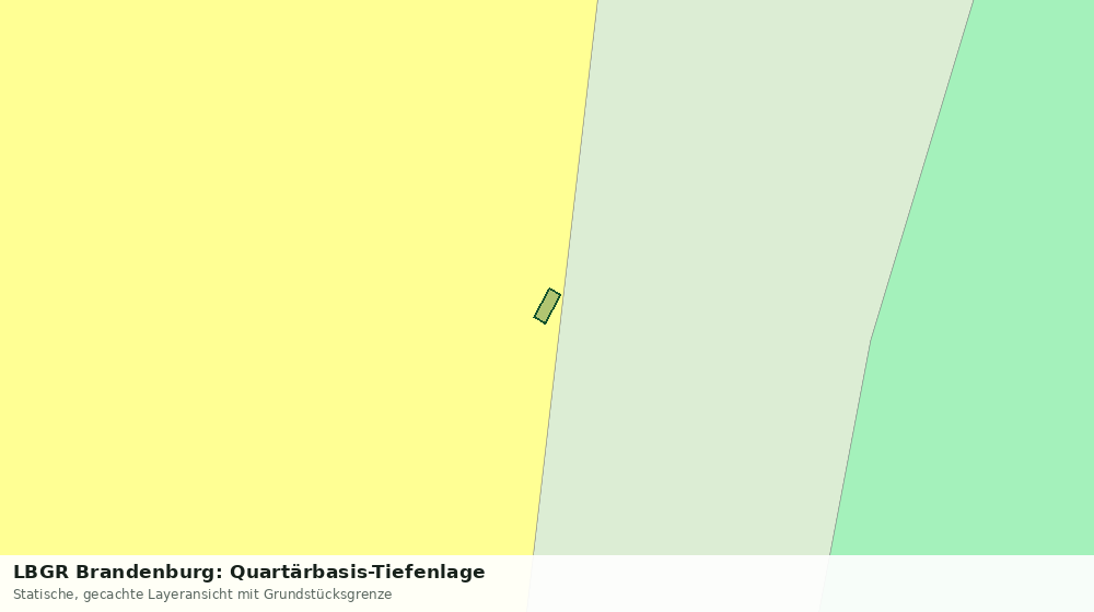 Statische Kartenansicht: LBGR Brandenburg: Quartärbasis-Tiefenlage
