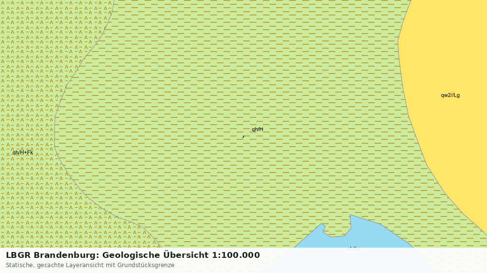 Statische Kartenansicht: LBGR Brandenburg: Geologische Übersicht 1:100.000