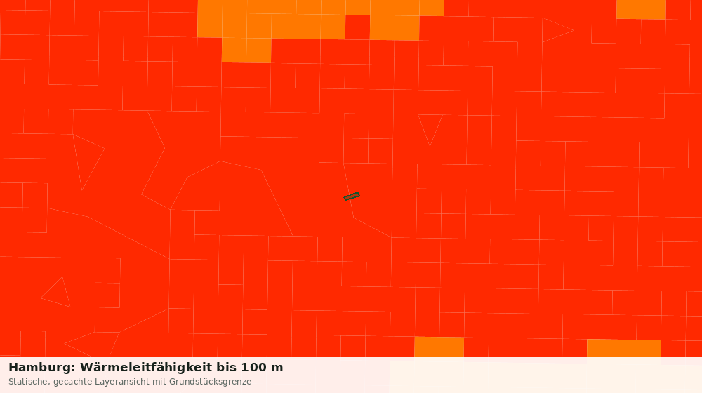 Statische Kartenansicht: Hamburg: Wärmeleitfähigkeit bis 100 m
