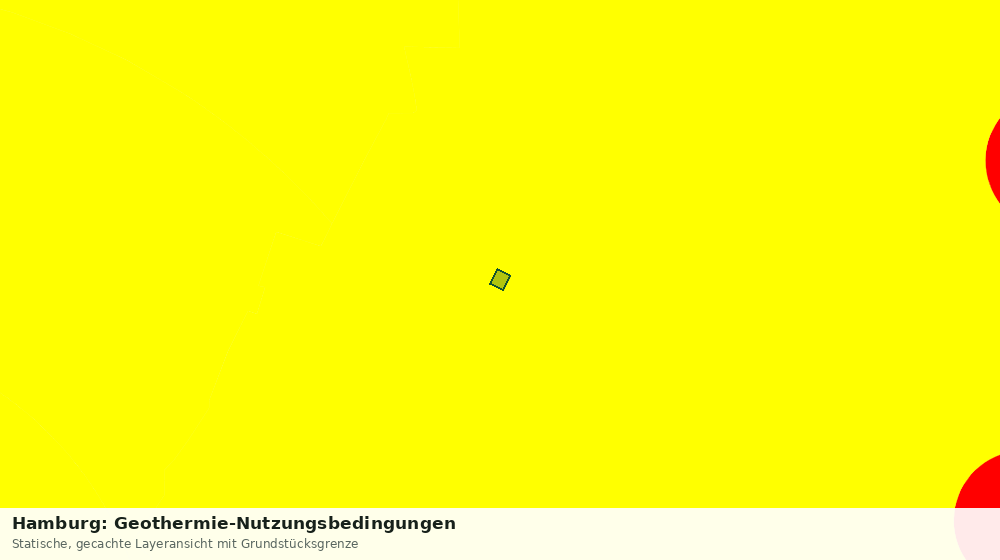 Statische Kartenansicht: Hamburg: Geothermie-Nutzungsbedingungen