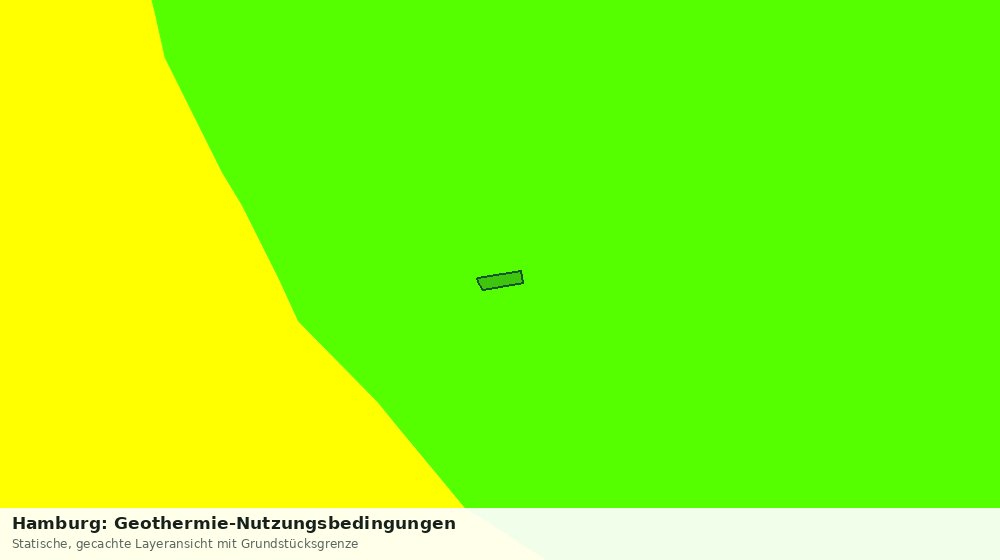 Statische Kartenansicht: Hamburg: Geothermie-Nutzungsbedingungen