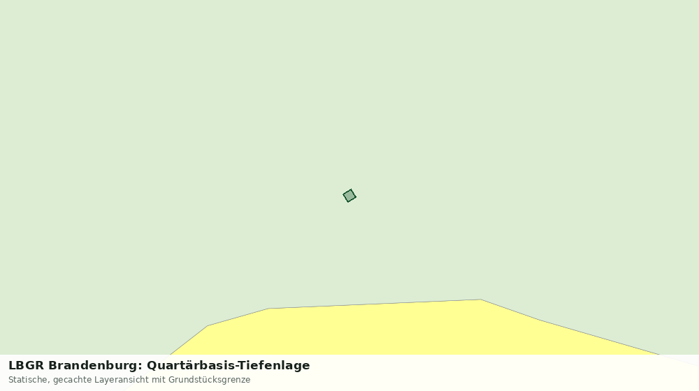 Statische Kartenansicht: LBGR Brandenburg: Quartärbasis-Tiefenlage