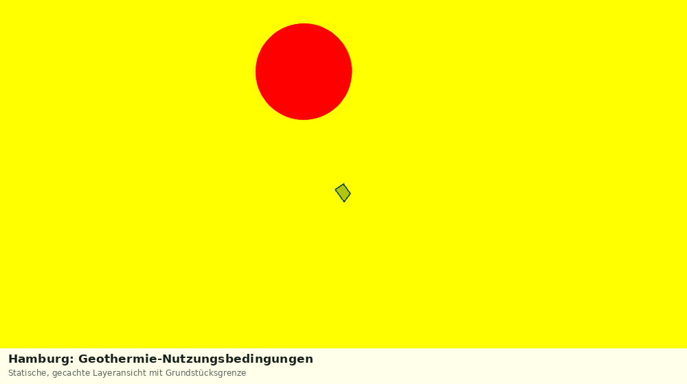 Statische Kartenansicht: Hamburg: Geothermie-Nutzungsbedingungen