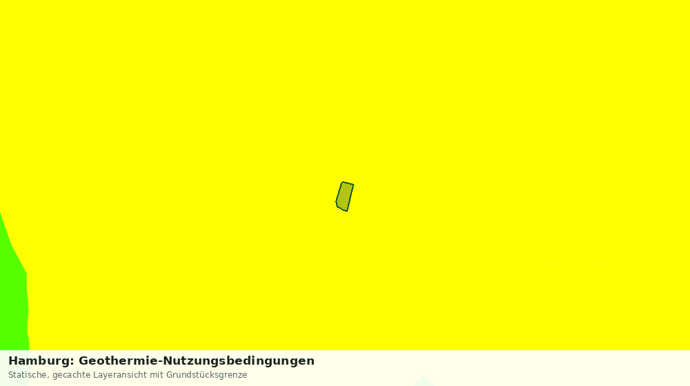 Statische Kartenansicht: Hamburg: Geothermie-Nutzungsbedingungen