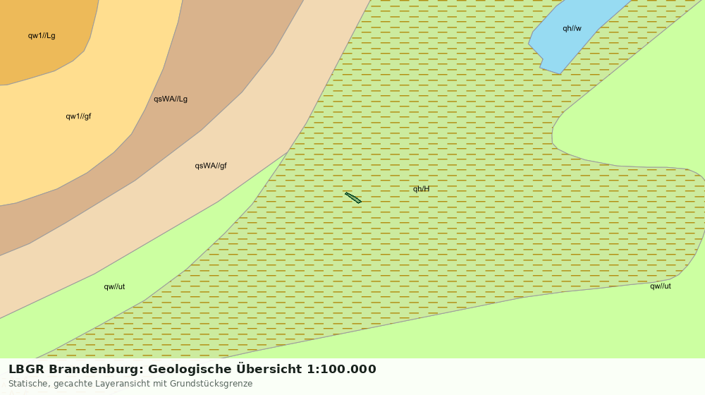 Statische Kartenansicht: LBGR Brandenburg: Geologische Übersicht 1:100.000