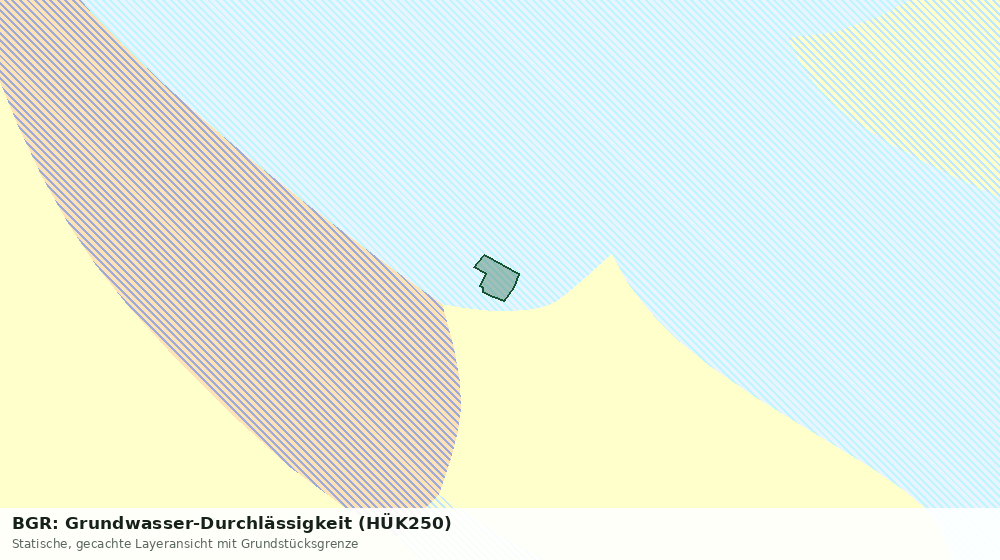 Statische Kartenansicht: BGR: Grundwasser-Durchlässigkeit (HÜK250)