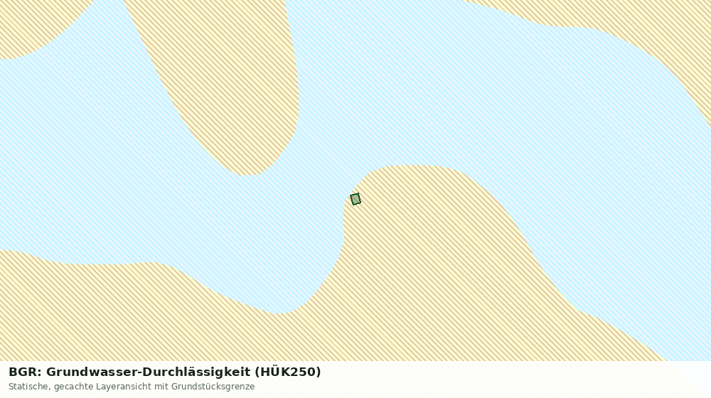 Statische Kartenansicht: BGR: Grundwasser-Durchlässigkeit (HÜK250)