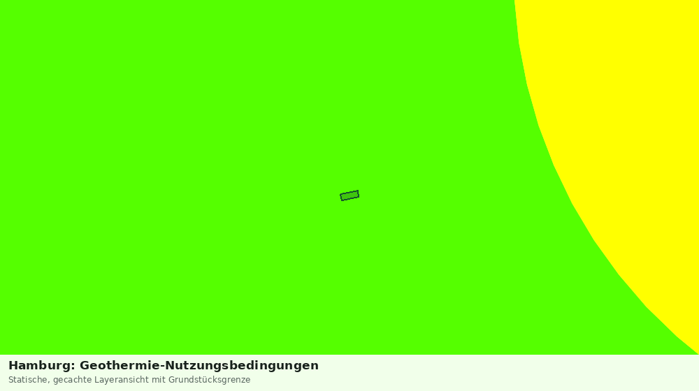 Statische Kartenansicht: Hamburg: Geothermie-Nutzungsbedingungen