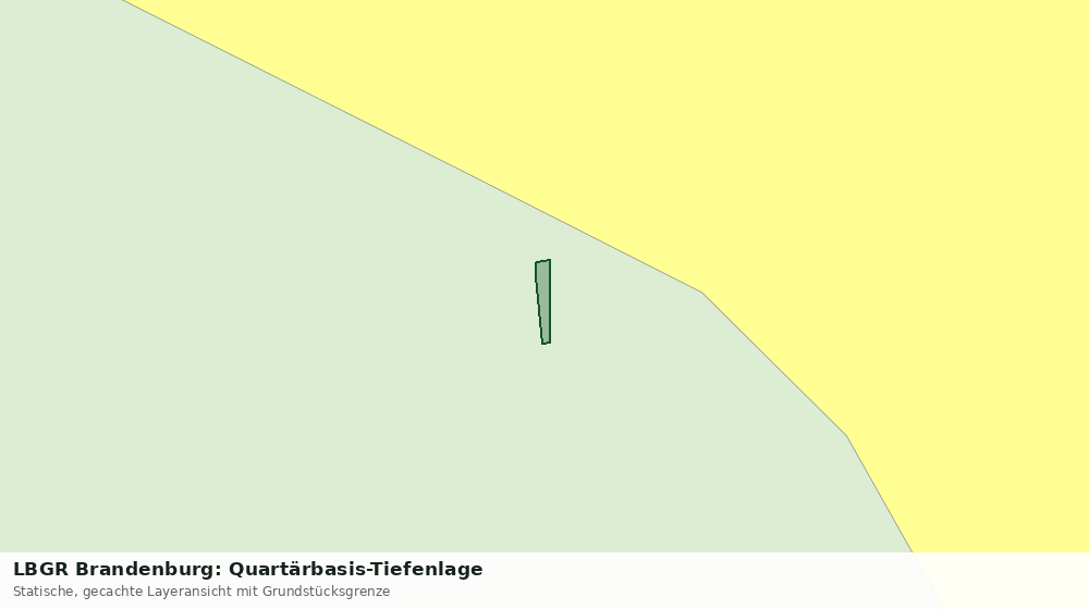 Statische Kartenansicht: LBGR Brandenburg: Quartärbasis-Tiefenlage