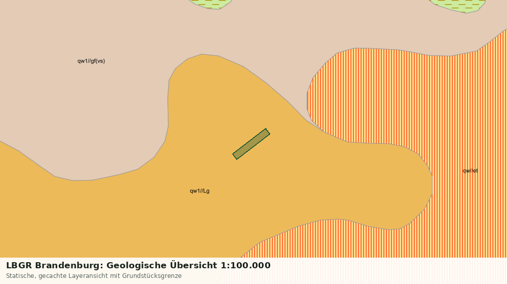 Statische Kartenansicht: LBGR Brandenburg: Geologische Übersicht 1:100.000