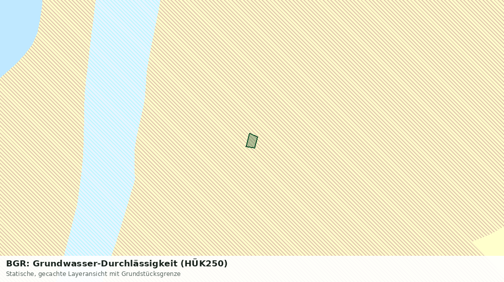 Statische Kartenansicht: BGR: Grundwasser-Durchlässigkeit (HÜK250)