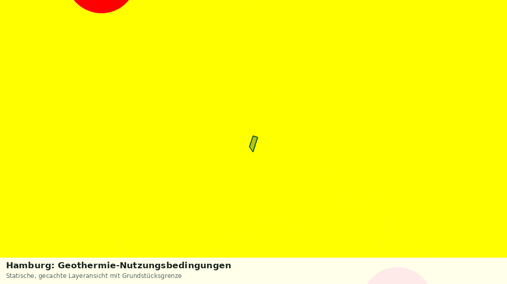 Statische Kartenansicht: Hamburg: Geothermie-Nutzungsbedingungen