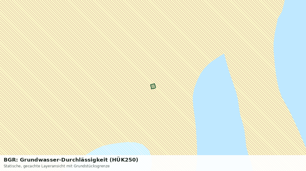 Statische Kartenansicht: BGR: Grundwasser-Durchlässigkeit (HÜK250)