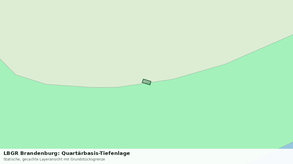 Statische Kartenansicht: LBGR Brandenburg: Quartärbasis-Tiefenlage
