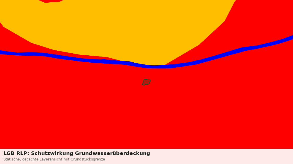 Statische Kartenansicht: LGB RLP: Schutzwirkung Grundwasserüberdeckung