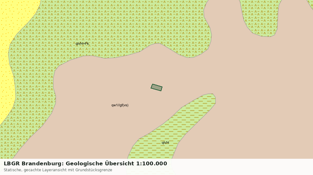 Statische Kartenansicht: LBGR Brandenburg: Geologische Übersicht 1:100.000