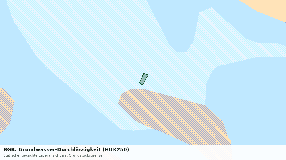 Statische Kartenansicht: BGR: Grundwasser-Durchlässigkeit (HÜK250)