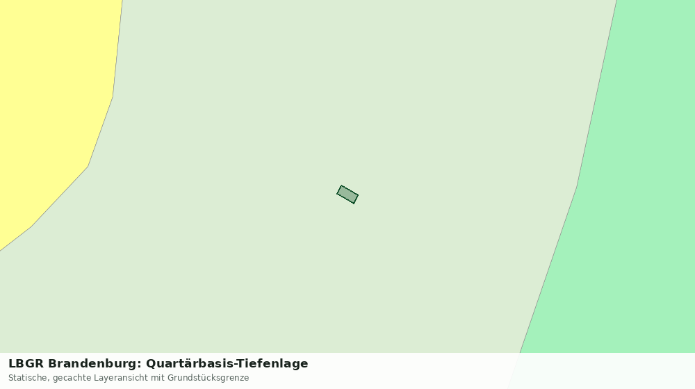 Statische Kartenansicht: LBGR Brandenburg: Quartärbasis-Tiefenlage