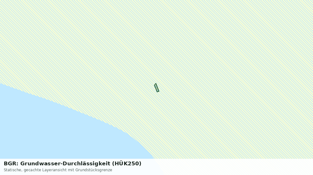 Statische Kartenansicht: BGR: Grundwasser-Durchlässigkeit (HÜK250)