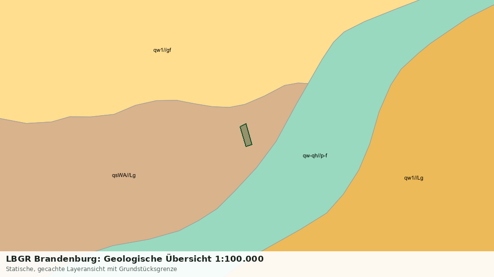 Statische Kartenansicht: LBGR Brandenburg: Geologische Übersicht 1:100.000