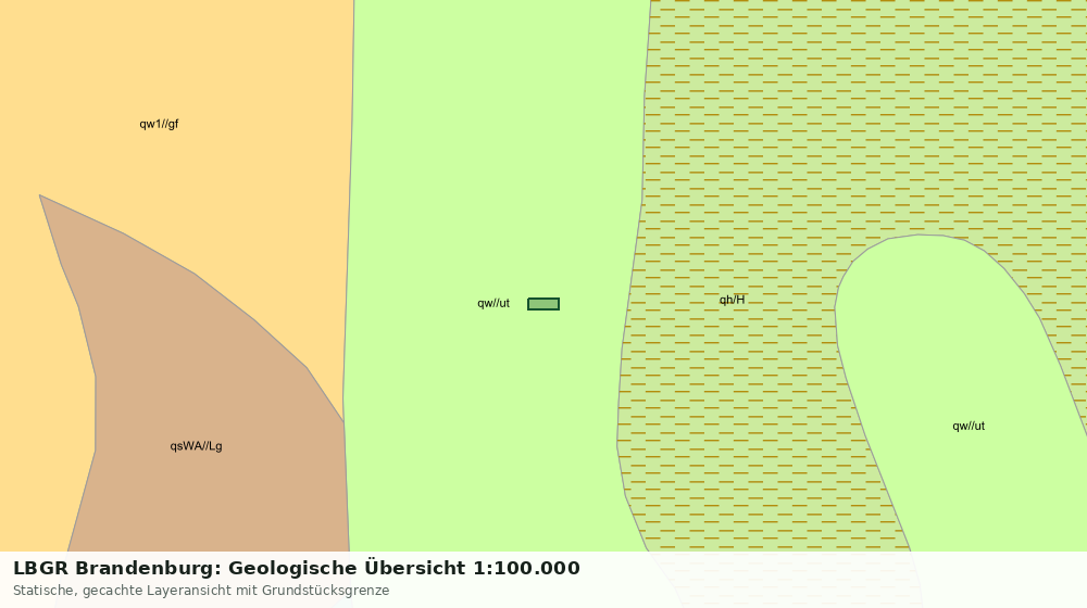 Statische Kartenansicht: LBGR Brandenburg: Geologische Übersicht 1:100.000
