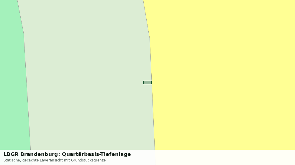 Statische Kartenansicht: LBGR Brandenburg: Quartärbasis-Tiefenlage