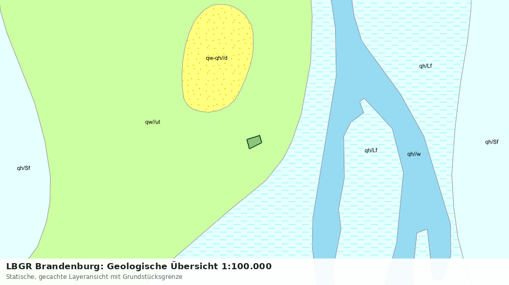 Statische Kartenansicht: LBGR Brandenburg: Geologische Übersicht 1:100.000