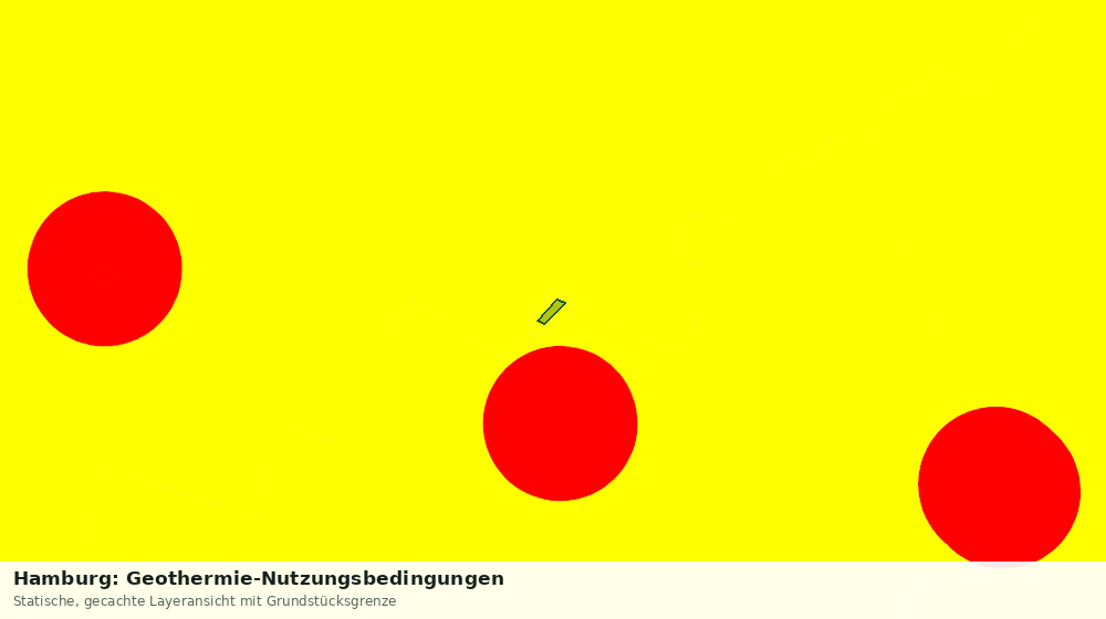 Statische Kartenansicht: Hamburg: Geothermie-Nutzungsbedingungen