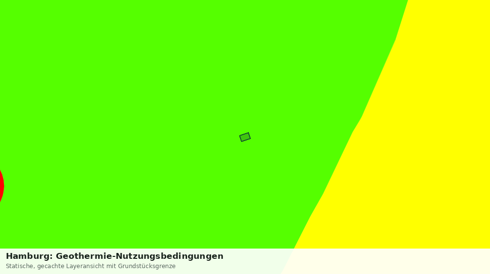Statische Kartenansicht: Hamburg: Geothermie-Nutzungsbedingungen
