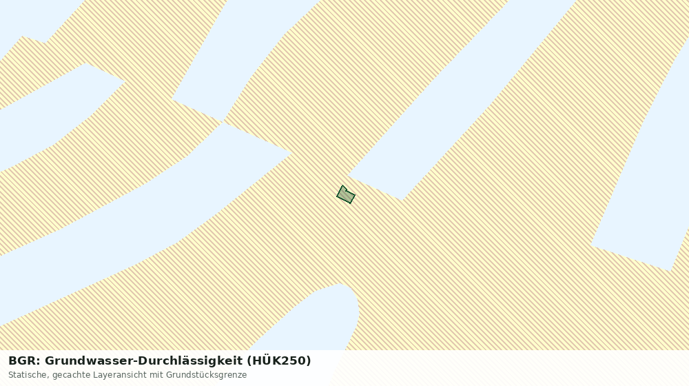 Statische Kartenansicht: BGR: Grundwasser-Durchlässigkeit (HÜK250)