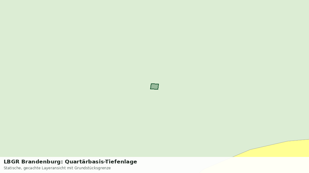 Statische Kartenansicht: LBGR Brandenburg: Quartärbasis-Tiefenlage