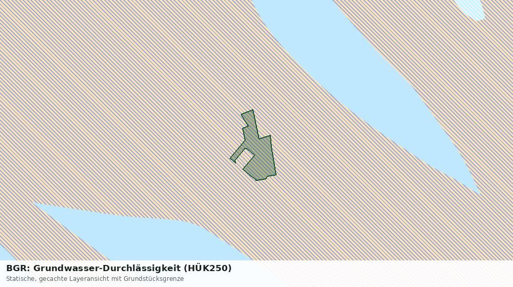 Statische Kartenansicht: BGR: Grundwasser-Durchlässigkeit (HÜK250)