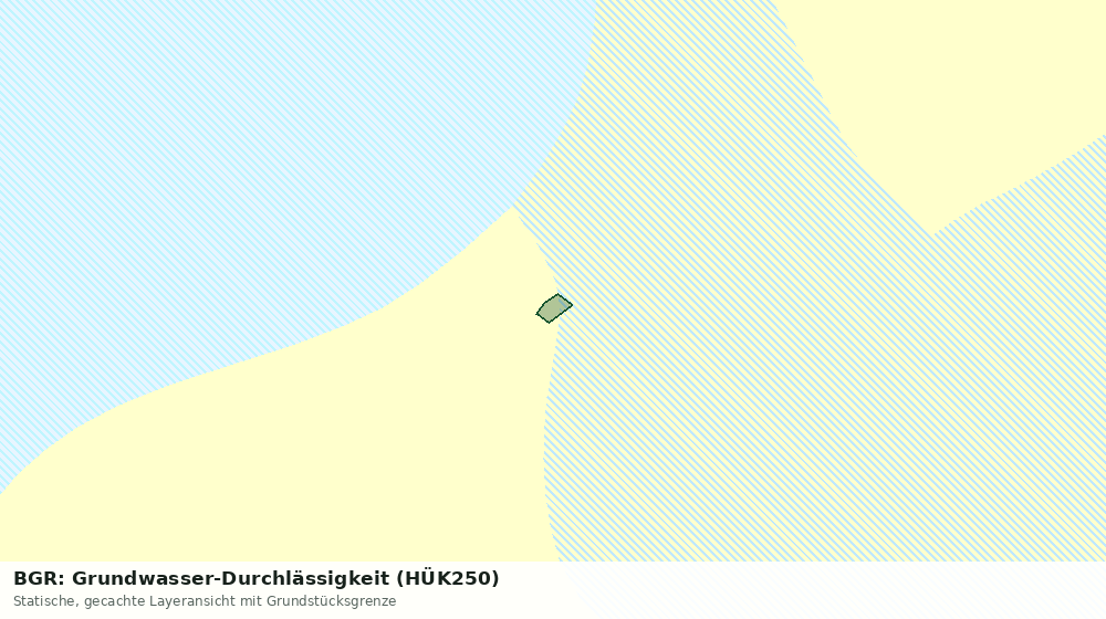Statische Kartenansicht: BGR: Grundwasser-Durchlässigkeit (HÜK250)