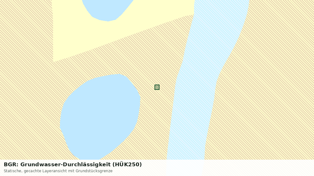 Statische Kartenansicht: BGR: Grundwasser-Durchlässigkeit (HÜK250)