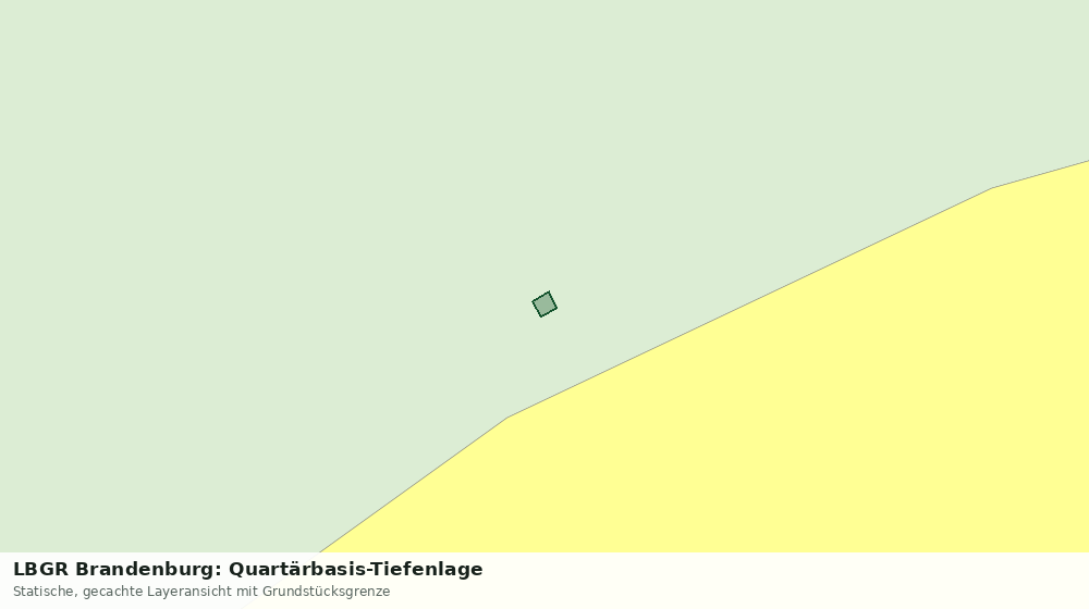 Statische Kartenansicht: LBGR Brandenburg: Quartärbasis-Tiefenlage