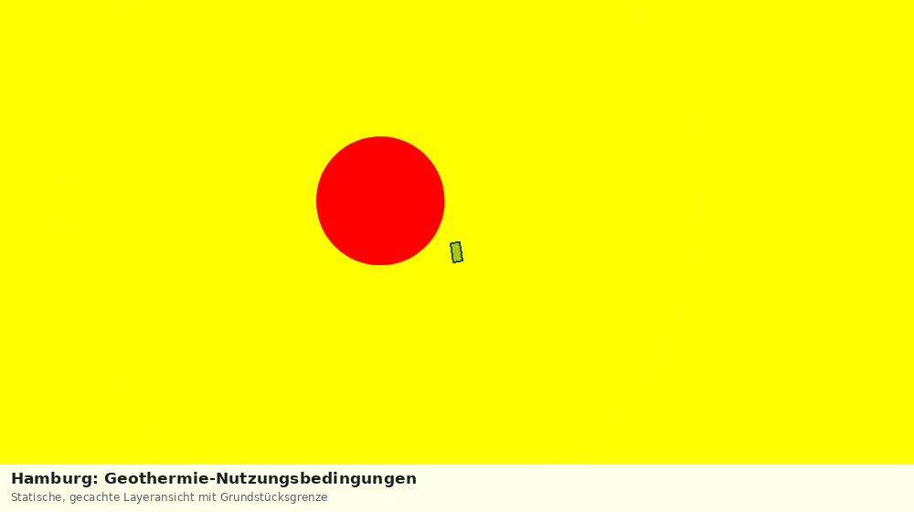 Statische Kartenansicht: Hamburg: Geothermie-Nutzungsbedingungen