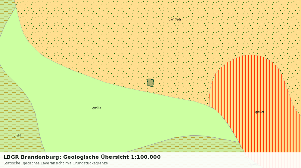 Statische Kartenansicht: LBGR Brandenburg: Geologische Übersicht 1:100.000